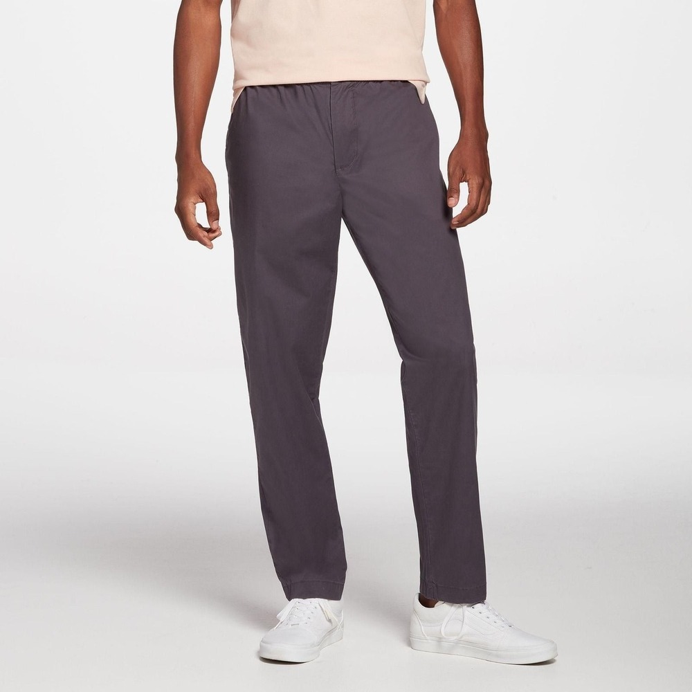 VRST Men's Athletic Fit Easy Pants Graphic Charcoal Size XXL (0078)
